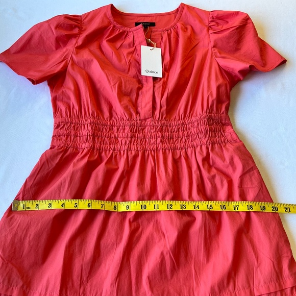 NWT - Quince 100% Organic Poplin Cotton Tiered Maxi Dress - Picture 8 of 11